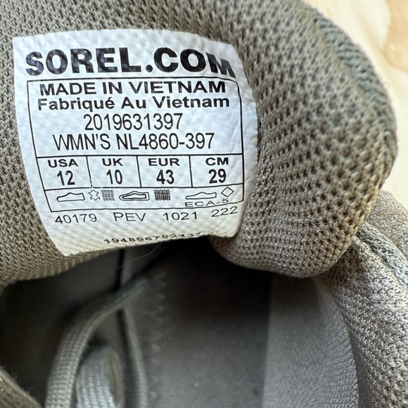 Sorel Women’s Shoes Size 12 Green | Outdoor Comfortable Casual Style - Picture 8 of 9